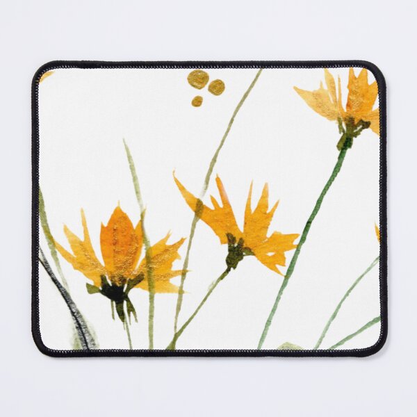 Item preview, Golden Yellow Wildflowers - Handpainted Watercolor Floral Design designed and sold by WaterColorCats1.