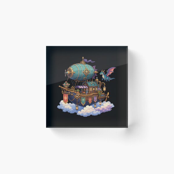 Item preview, Dragonwing Skyship Above the Cloud Kingdom  designed and sold by Sketchlegacy.