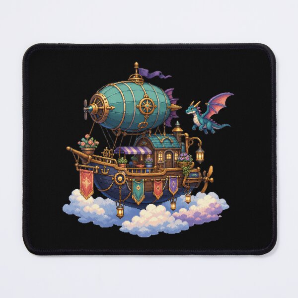 Item preview, Dragonwing Skyship Above the Cloud Kingdom designed and sold by Sketchlegacy.
