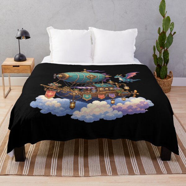 Item preview, Dragonwing Skyship Above the Cloud Kingdom designed and sold by Sketchlegacy.