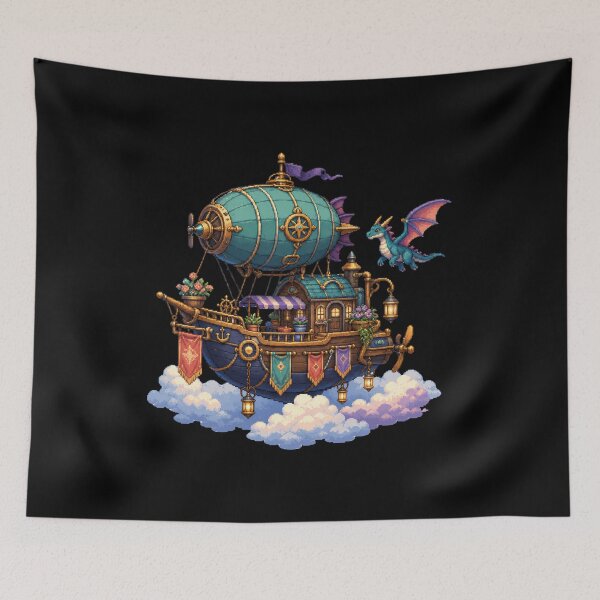 Item preview, Dragonwing Skyship Above the Cloud Kingdom  designed and sold by Sketchlegacy.