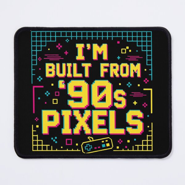 Item preview, I'm Built From 90s Pixels Retro Gamer Humor designed and sold by PixelBlob.