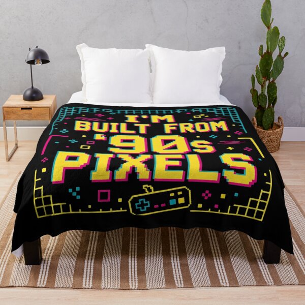 Item preview, I'm Built From 90s Pixels Retro Gamer Humor designed and sold by PixelBlob.