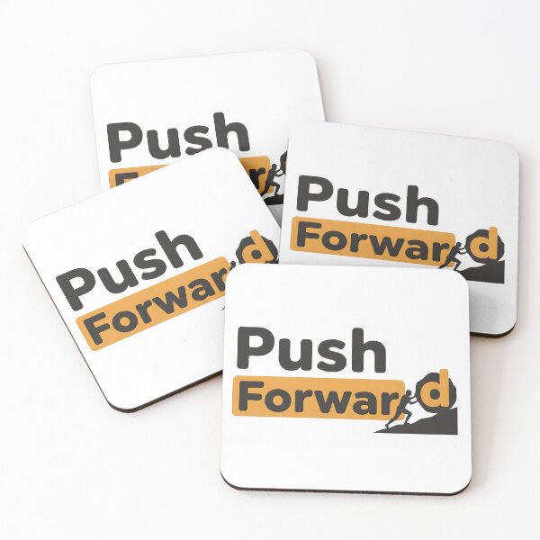 Item preview, Push Forward Motivational Typography T-Shirt | Inspirational Mindset Quote Graphic Tee designed and sold by StickerNestYou.