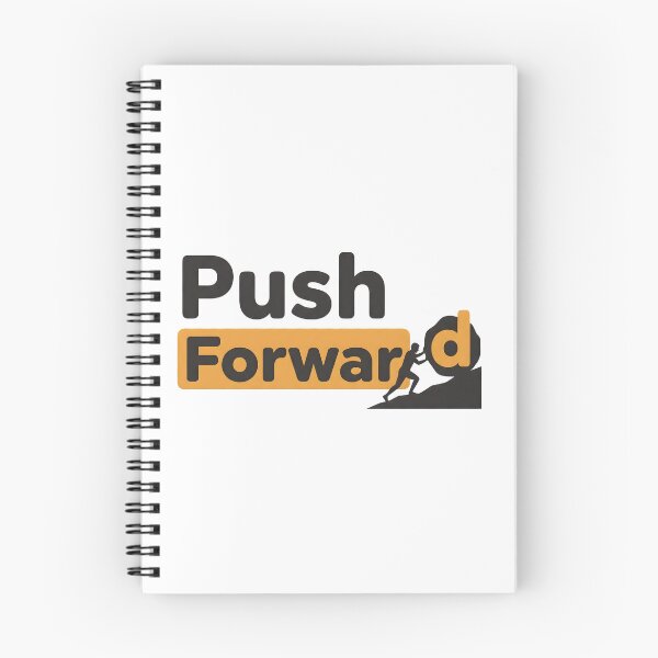 Item preview, Push Forward Motivational Typography T-Shirt | Inspirational Mindset Quote Graphic Tee designed and sold by StickerNestYou.