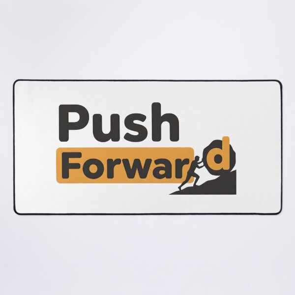 Item preview, Push Forward Motivational Typography T-Shirt | Inspirational Mindset Quote Graphic Tee designed and sold by StickerNestYou.