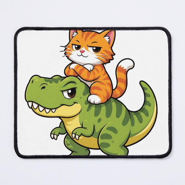 Item preview, I Ruled Before Humans | Funny Dinosaur Cat designed and sold by barkandmeow.