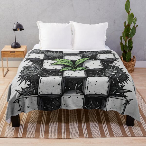 Item preview, Creative cube formation with green plants designed and sold by Mianku | Für das Leben.