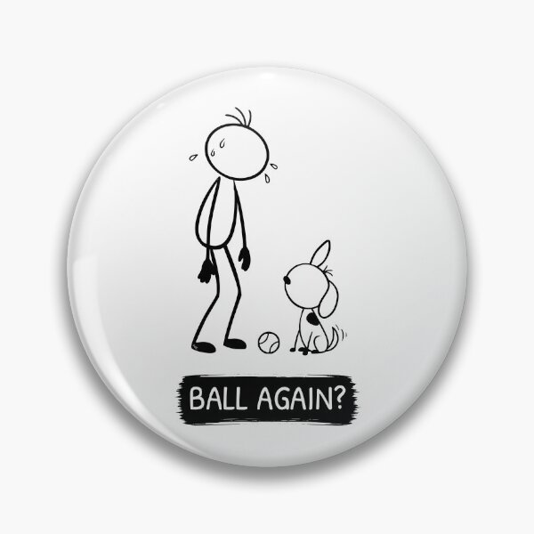 Item preview, Funny Dog Playing Fetch T-Shirt | Ball Again? | Tennis Ball Dog Shirt | Dog Owner Gift | Minimalist Dog Lover Tee designed and sold by Pebl-Co.