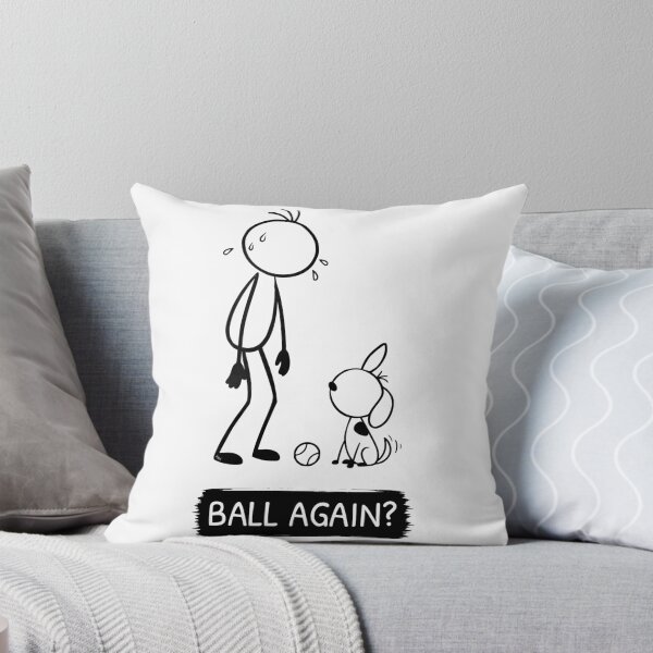Item preview, Funny Dog Playing Fetch T-Shirt | Ball Again? | Tennis Ball Dog Shirt | Dog Owner Gift | Minimalist Dog Lover Tee designed and sold by Pebl-Co.