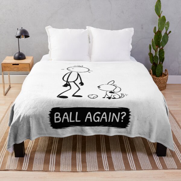 Item preview, Funny Dog Playing Fetch T-Shirt | Ball Again? | Tennis Ball Dog Shirt | Dog Owner Gift | Minimalist Dog Lover Tee designed and sold by Pebl-Co.