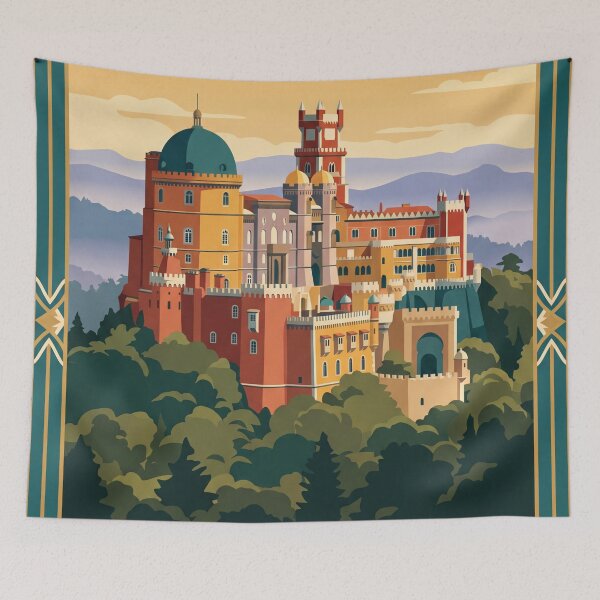 Item preview, Sintra Portugal Vintage Travel Poster designed and sold by Bomax121.