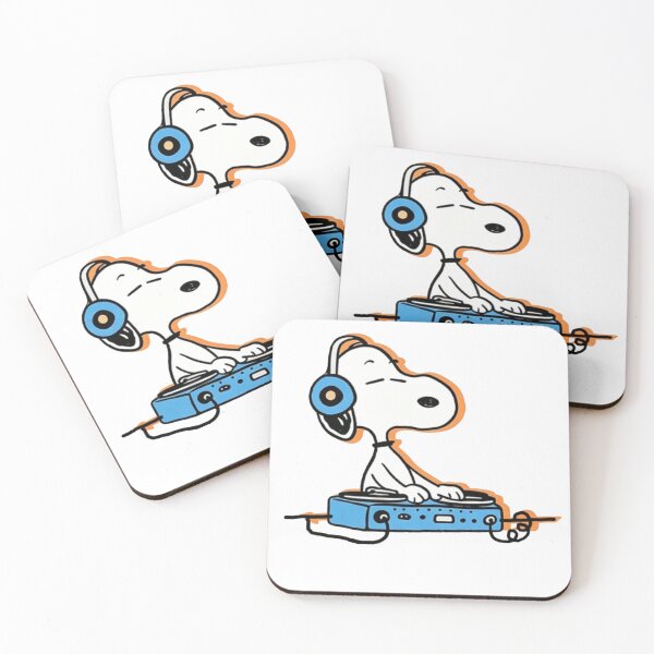 Item preview, Retro Peanuts Records DJ Snoopy Headphone designed and sold by Gbriel3.