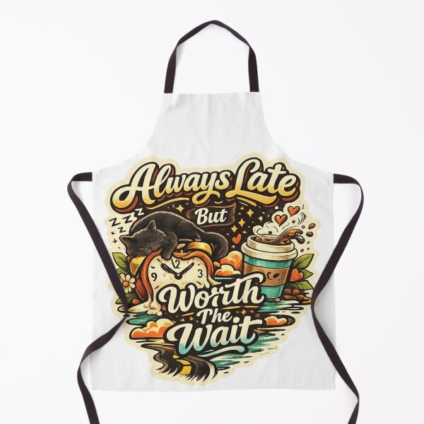 Item preview, Always Late But Worth The Wait – Sleepy Cat Edition designed and sold by Calyari.
