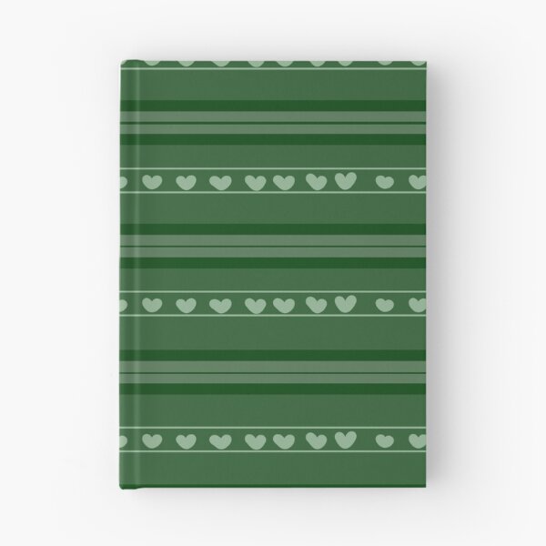 Item preview, Dark Green & Light Green Hearts in Stripes designed and sold by KSimpson838.