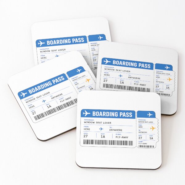 Item preview, Boarding Pass From Here To Anywhere Funny Travel Wanderlust Aviation Design designed and sold by EMaviation_.