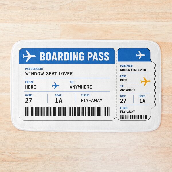 Item preview, Boarding Pass From Here To Anywhere Funny Travel Wanderlust Aviation Design designed and sold by EMaviation_.