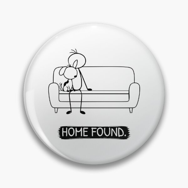 Item preview, Rescue Dog Shirt | Home Found | Minimalist Dog Lover T-Shirt | Adopt Don't Shop Gift designed and sold by Pebl-Co.