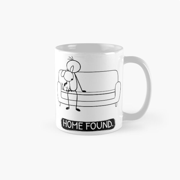 Item preview, Rescue Dog Shirt | Home Found | Minimalist Dog Lover T-Shirt | Adopt Don't Shop Gift designed and sold by Pebl-Co.