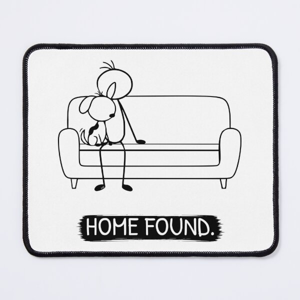 Item preview, Rescue Dog Shirt | Home Found | Minimalist Dog Lover T-Shirt | Adopt Don't Shop Gift designed and sold by Pebl-Co.