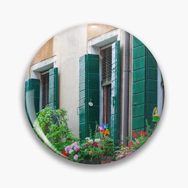 Item preview, Charming Flowered Window Shutters designed and sold by Gerard Fornarotto.