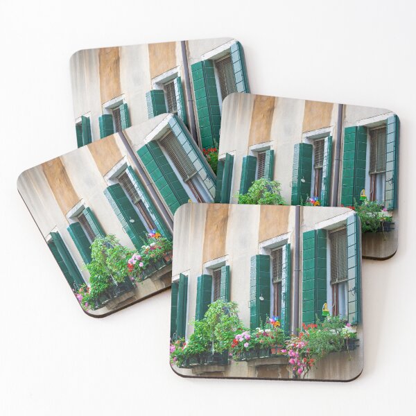 Item preview, Charming Flowered Window Shutters designed and sold by Gerard Fornarotto.