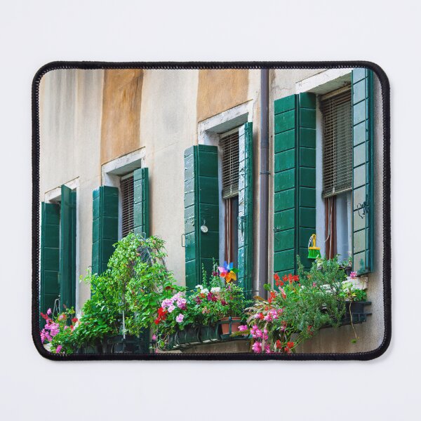 Item preview, Charming Flowered Window Shutters designed and sold by Gerard Fornarotto.