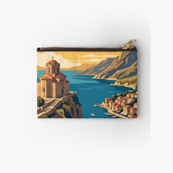 Item preview, Ohrid Macedonia Vintage Travel Poster designed and sold by Bomax121.
