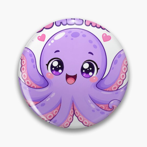 Item preview, Hugs All Around Cute Kawaii Octopus Saying designed and sold by BoosterShop.