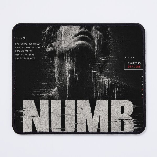 Item preview, NUMB | Dark Psychological Wall Art Print | Minimal Abstract Poster designed and sold by VANTALAB.