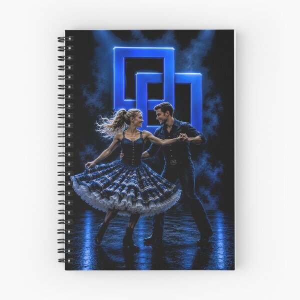 Item preview, Neon Blue Square Dance – Elegance under the Lights | Modern Western Dance designed and sold by Peter Kaul.