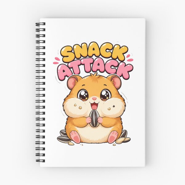 Item preview, Snack Attack Cute Kawaii Hamster Saying designed and sold by BoosterShop.