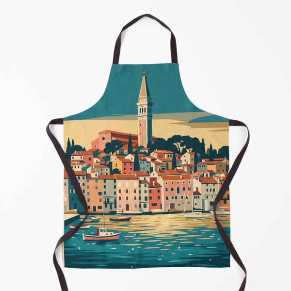 Item preview, Rovinj Croatia Vintage Travel Poster designed and sold by Bomax121.