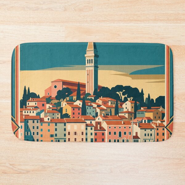 Item preview, Rovinj Croatia Vintage Travel Poster designed and sold by Bomax121.