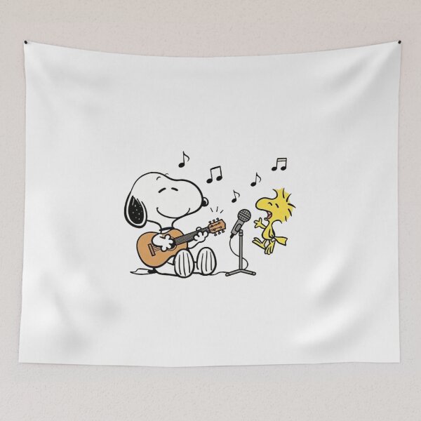 Item preview, Retro Peanuts Snoopy Playing Guitar Sing designed and sold by Gbriel3.