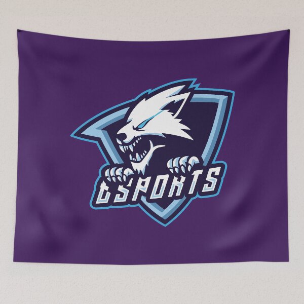 Item preview, Wolf Esports Gaming Mascot Logo – Fierce Alpha Gamer Design designed and sold by MerlinWear.