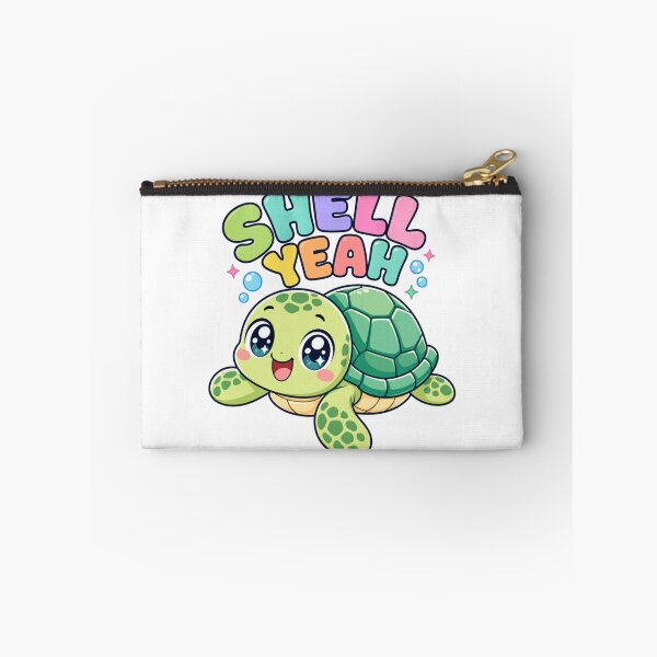 Item preview, Shell Yeah Cute Kawaii Turtle Saying designed and sold by BoosterShop.
