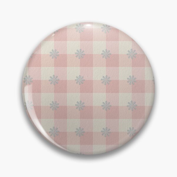 Item preview, Hand-Drawn Blush Daisy Gingham Pattern designed and sold by WEBiC-ART Creative Studio.