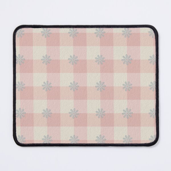 Item preview, Hand-Drawn Blush Daisy Gingham Pattern designed and sold by WEBiC-ART Creative Studio.