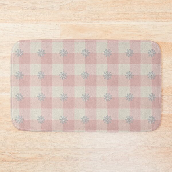 Item preview, Hand-Drawn Blush Daisy Gingham Pattern designed and sold by WEBiC-ART Creative Studio.