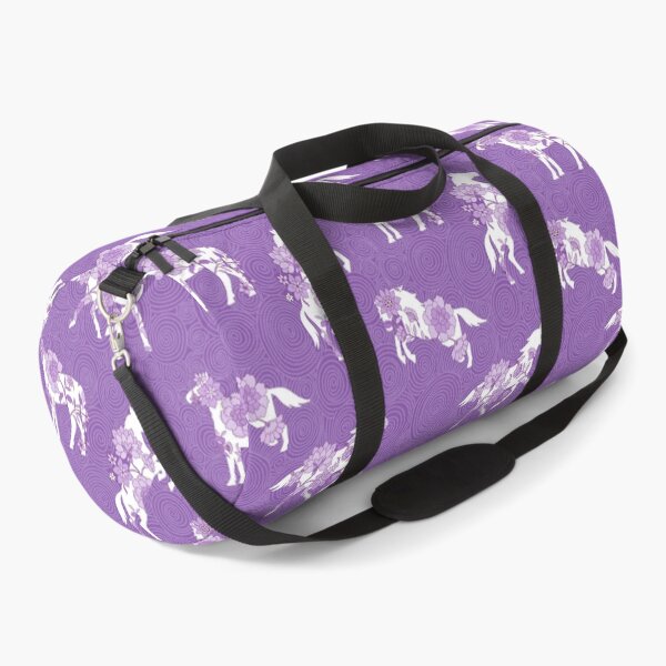 Item preview, Spring Stallion -Monochrome Majestic Plum designed and sold by Fabricatemyart.