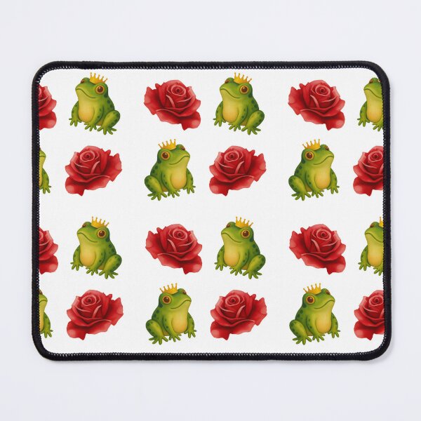 Item preview, Frog Prince and Roses Tile Print designed and sold by cariadcelf.
