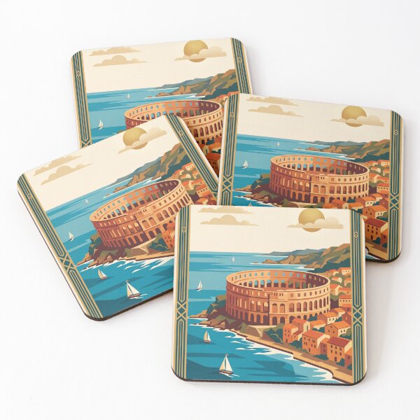Item preview, Pula Croatia Vintage Travel Poster designed and sold by Bomax121.