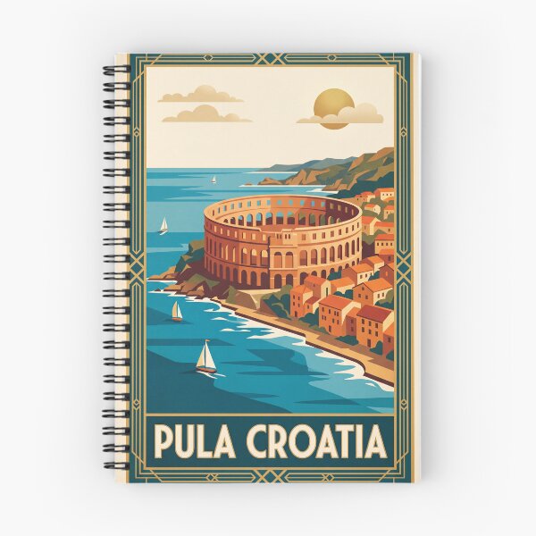 Item preview, Pula Croatia Vintage Travel Poster designed and sold by Bomax121.