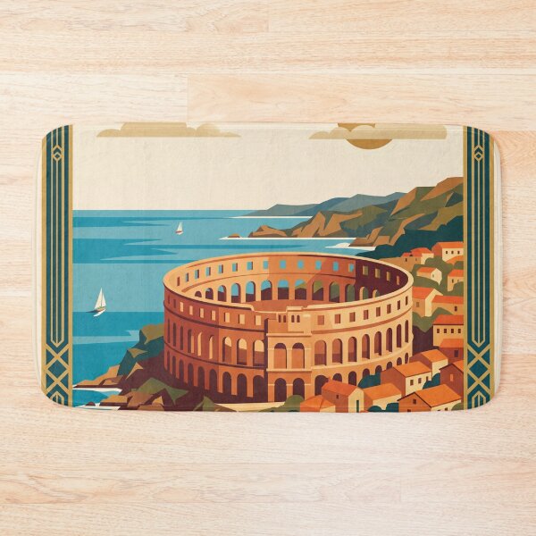 Item preview, Pula Croatia Vintage Travel Poster designed and sold by Bomax121.