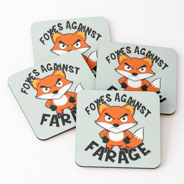 Item preview, FOXES AGAINST FARAGE designed and sold by Paparaw.