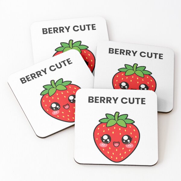 Item preview, Berry Cute Sweet Kawaii Strawberry with Saying designed and sold by BoosterShop.