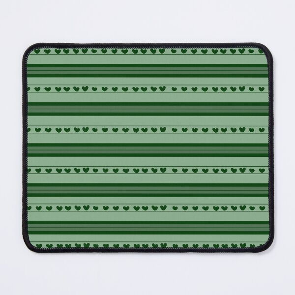 Item preview, Light Green & Dark Green Hearts in Stripes designed and sold by KSimpson838.