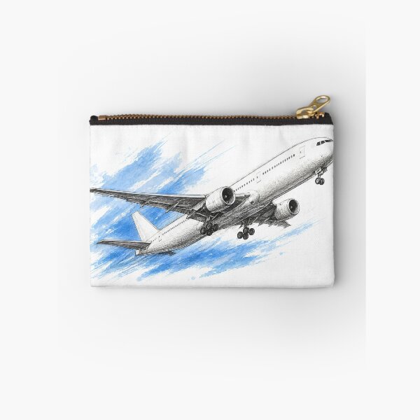 Item preview, Drawing of Airplane Takeoff Pencil Sketch Aviation Art Airliner Illustration designed and sold by EMaviation_.