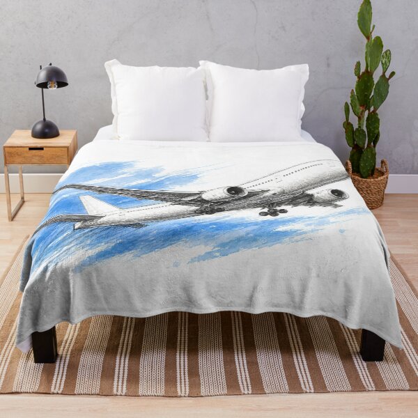 Item preview, Drawing of Airplane Takeoff Pencil Sketch Aviation Art Airliner Illustration designed and sold by EMaviation_.